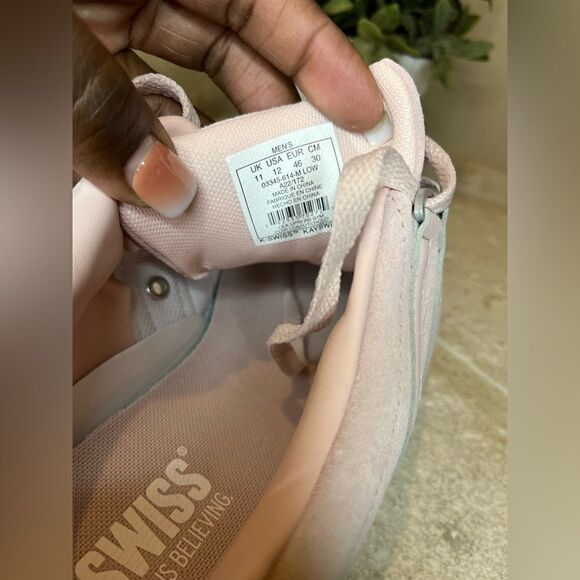 K swiss classic VN pink suede sneakers sz 12 - Picture 5 of 7